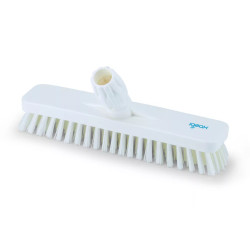 Súrolókefe fej műanyag 30 cm széles nyelezhető 0,75 mm Aricasa/Igeax fehér_1016WT Partvis, seprű, kefe, padozat, porolók Aricasa