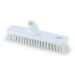 Súrolókefe fej műanyag 30 cm széles nyelezhető 0,75 mm Aricasa/Igeax fehér_1016WT Partvis, seprű, kefe, padozat, porolók Aricasa