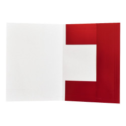 Iratgyűjtő, táblázatos pólyás dosszié A4, 230g. karton Bluering® piros