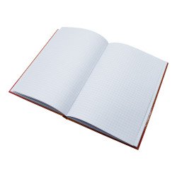 Beírókönyv A5, 96lap, keményfedeles, egyszínű, Bluering kockás Karton beíró Bluering