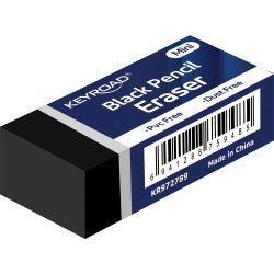 Radír, 30 db/display, Keyroad Tec Black, fekete Radír Keyroad