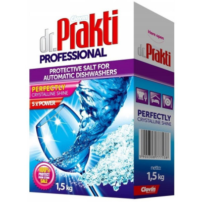 Mosogatógép regeneráló só 1,5 kg Dr. Prakti Mosogatógép regeneráló só 1,5 kg Dr. Prakti
