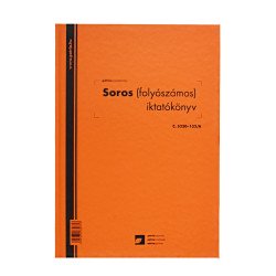 Soros iktatókönyv keményfedeles (folyószámos) A4, álló 100lap, C.5230-152/A Nyilvántartás Egyéb