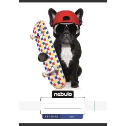 Füzet, A5, sima, 20-32, Vagány minták, 16 db/csomag Nebulo Iskolai füzet Nebulo