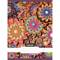 Füzet, A4, vonalas 81-32, L-Design minták, 12 db/csomag Nebulo Iskolai füzet Nebulo