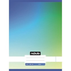 Füzet, A4, sima, 80-32, Monochrome és Gradient minták II., 12 db/csomag Nebulo Iskolai füzet Nebulo