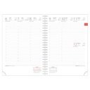 Határidőnapló InSpiral A5 heti, fehér lapokkal Lion Dayliner 2026.