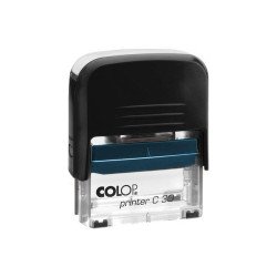 Bélyegző C30 Colop fekete átlátszó ház/kék párna Bélyegző és kelléke Colop