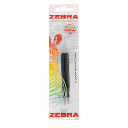 Tollbetét zselés 0,5mm, JF Zebra, írásszín kék 2db/csomag Tollbetét Zebra