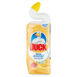 WC tisztító fertőtlenítő gél 750 ml Duck Deep Action Citrus Toalett tisztító, WC illatosító Duck