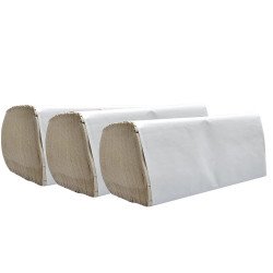 Kéztörlő 1 rétegű V hajtogatású 250 lap/csomag lapméret: 23 x 25 cm_natúr Papírtörlők Egyéb