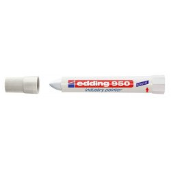 Alkoholos jelölő marker 10mm, kúpos Edding 950 fehér Permanent marker EDDING