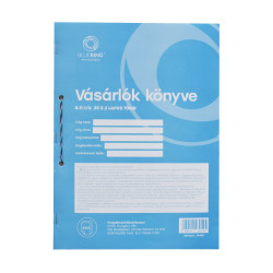Vásárlók könyve A4, álló 25x2lapos B.11-1/V/UJ Bluering® Nyilvántartás Bluering