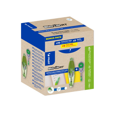 Hibajavító roller GREENPACK 10+10 nyomógombos hibajavító + betét Whiteline RT Pilot Hibajavító roller GREENPACK 10+10 nyomógombos hibajavító + betét Whiteline RT Pilot