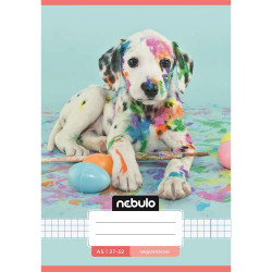 Füzet, A5, kockás, 27-32, Cuki minták, 16 db/csomag Nebulo Iskolai füzet Nebulo
