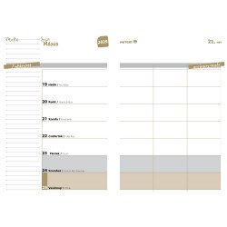 Hallgatói zsebkönyv A5, 145mmx205mm, fehér lapokkal pagoda 2026/2027 Realsystem Hallgatói zsebkönyv Realsystem