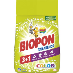 Mosópor 2,1 kg (35 mosás) színes ruhákhoz Biopon Takarékos Mosóporok Biopon