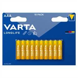 Elem AAA mikro LR03 Longlife 10 db/csomag, Varta Elem, akkumulátor, töltő Varta