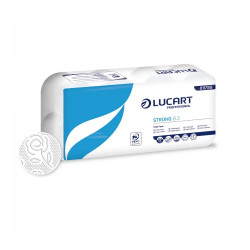 Toalettpapír 3 rétegű 250 lap/tekercs cellulóz 8 tekercs/csomag 8.3 Strong Lucart_811789P hófehér Toalettpapírok Lucart
