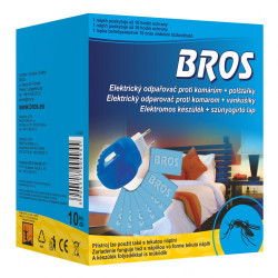 Szúnyogirtó elektromos készülék + 10db lapka Bros Repülő és mászórovarok elleni szerek Bros