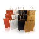 Sodrottfüles papírtáska 185x240mm 80mm talp S méret 250 db/doboz, bordázott barna