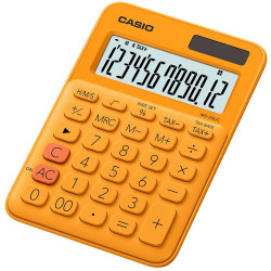 Számológép asztali 12 digit nagy kijelző Casio MS 20 UC narancssárga Számológép Casio