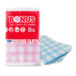 Mosogató kendő 5 db/csomag Viszkóz Bonus_B347 Szivacsok, kendők, súrolók Bonus