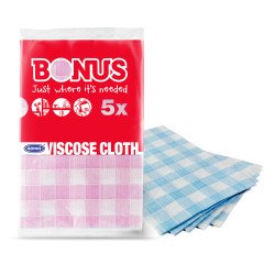 Mosogató kendő 5 db/csomag Viszkóz Bonus_B347 Szivacsok, kendők, súrolók Bonus