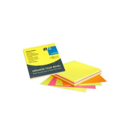 Jegyzettömb öntapadó, 75x75mm, 4x80lap,Info Notes, brilliant mix, rózsaszín, sárga, zöld, narancssárga Öntapadó jegyzettömb Info Notes