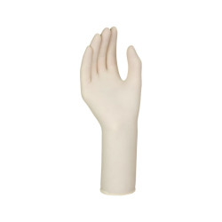 Gumikesztyű latex púdermentes, hosszú szárú S jobb/bal 2x50 db Santex fehér Gumikesztyű Mercator