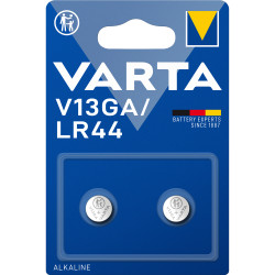 Gombelem V 13 GA 2 db/csomag, Varta Elem, akkumulátor, töltő Varta