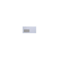 Boríték LC6/5 enyvezett bélésnyomott bal ablakos 35x90mm 114x229mm B20A20 Bluering® fehér Boríték Bluering