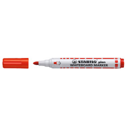 Táblamarker 2,5-3,5mm, kerek hegyű, Stabilo Plan 641/40 piros Táblamarker Stabilo