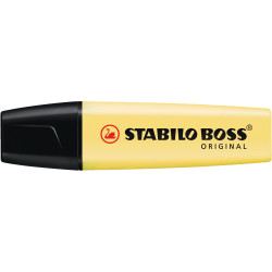 Szövegkiemelő 2-5mm, vágott hegyű, STABILO Boss original Pastel vanília Szövegkiemelő Stabilo