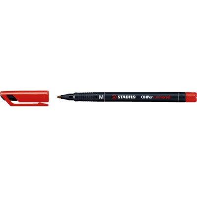 Alkoholos marker 1mm, STABILO OHPen M piros Alkoholos marker 1mm, STABILO OHPen M piros