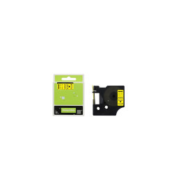 Feliratozógép szalag kompatibilis Dymo S0720730/40918 9mmx7m ECO fekete/sárga Nyomtató és feliratozó gép, kellékek Eco