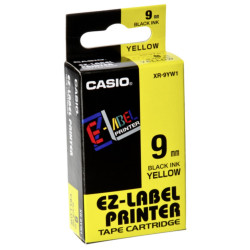 Feliratozógép szalag XR-9YW1 9mmx8m Casio fekete/sárga Nyomtató és feliratozó gép, kellékek Casio