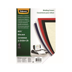 Hátlap, A4, 250 g, matt, Fellowes® Delta, 100 db/csomag, királykék Kötészeti kellék Fellowes