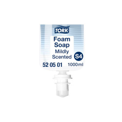 Habszappan utántöltő 1 liter enyhén illatosított Premium S4 Tork_520501_kék