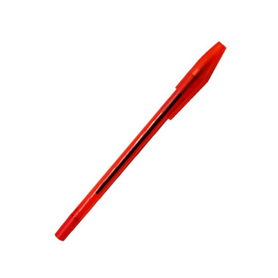 Golyóstoll 0,5mm eldobható kupakos kerek test bordázott fogórész Bluering® , írásszín piros Golyóstoll 0,5mm eldobható kupakos kerek test bordázott fogórész Bluering® , írásszín piros