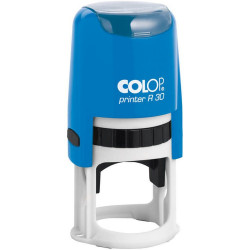 Bélyegző R30 Printer Colop kék ház/natúr párna kör lenyomat Bélyegző és kelléke Colop