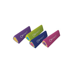 Radír Connect háromszögletű hasáb színes 48 db/kínáló doboz (45x15x15mm,) Radír Connect