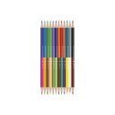 Színes ceruza készlet, kétvégű duocolor 12/24 szín Connect 24 klf. szín