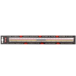 Léptékvonalzó 602 építész Koh-I-Noor Vonalzó, szögmérő Koh-i-Noor