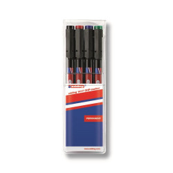 Alkoholos marker készlet 0,6mm, 141F OHP Edding 4 klf. szín Permanent marker EDDING