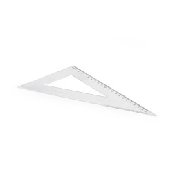 Vonalzó háromszög 60° 21cm, műanyag Vonalzó, szögmérő Egyéb