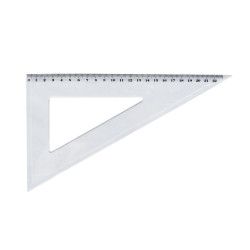 Vonalzó háromszög 60° 21cm, műanyag Vonalzó, szögmérő Egyéb