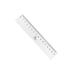 Vonalzó 15 cm, műanyag Bluering® Vonalzó, szögmérő Bluering