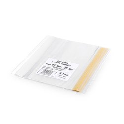 Tankönyvborító, füzetborító öntapadó ragasztócsíkkal A5 45x26cm, 10 db/csomag, víztiszta Füzet, könyv borító Egyéb