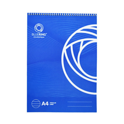Jegyzettömb spirálozott, A4, 60lap, Bluering® vonalas Jegyzettömb spirálozott, A4, 60lap, Bluering® vonalas